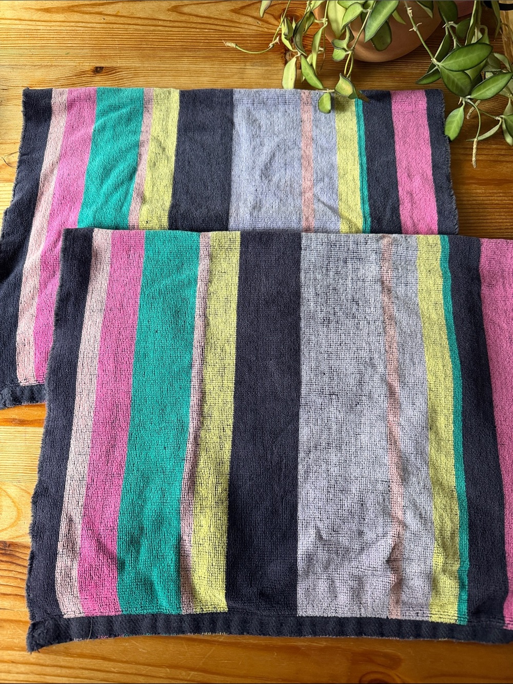 Vintage Striped Multicolor Hand Towel